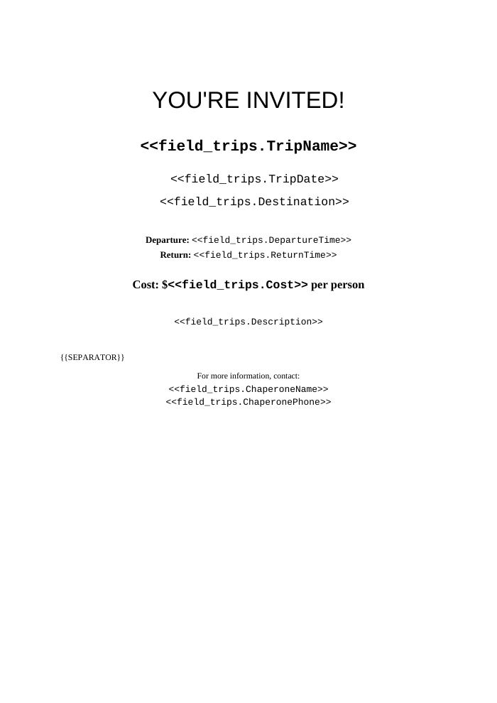 Preview of the Event Flyer template